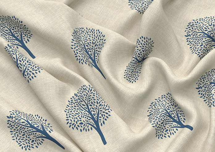 Emily Bond Yew Tree, Navy - Twist&Fit Roman Blind - Image 4